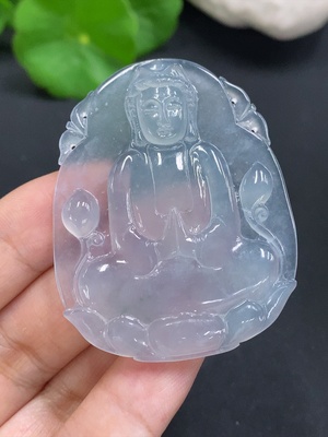 F30528549 Jadeite Guanyin Pendant, Total Weight Approx. 16.6g
