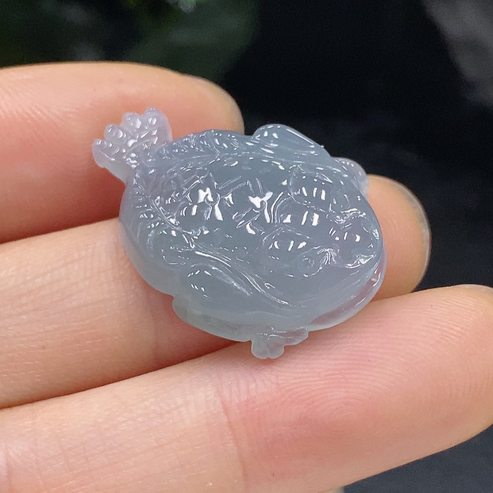 F25879882 Jadeite Pendant Three-Legged Golden Cicada Total Weight Approx. 5.18g