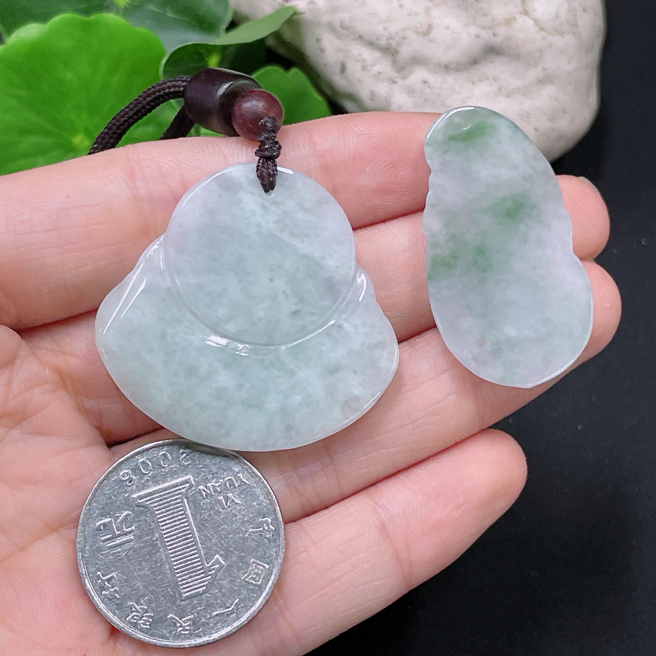 F33893017 Jadeite Buddha Pendant Buddha Enlightenment