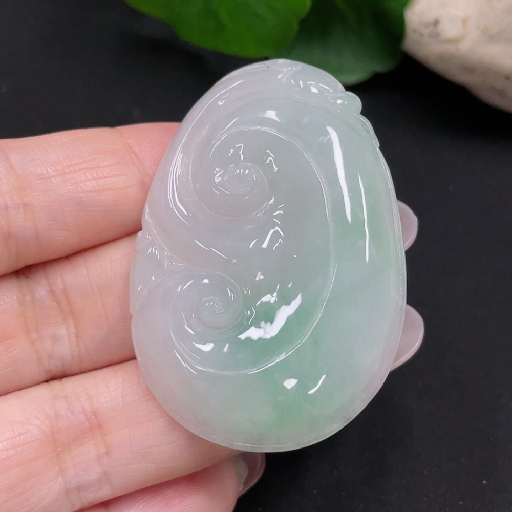 F31675832 Jadeite Ruyi Pendant Total weight about 20g