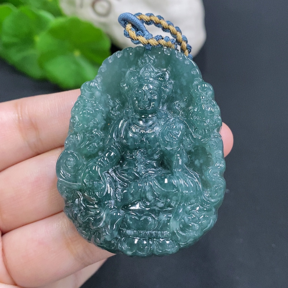 F29390818 JadeitePendant, Total Weight Including Rope Approximately 46.9g