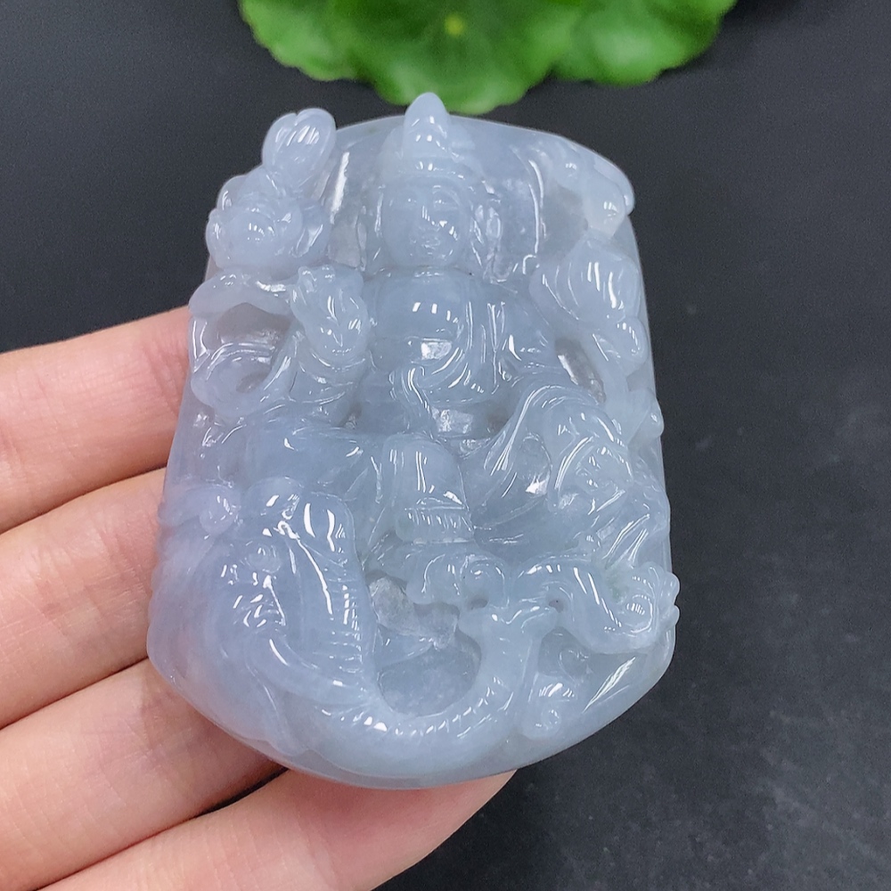 F33857398 JadeiteSamantabhadra Pendant