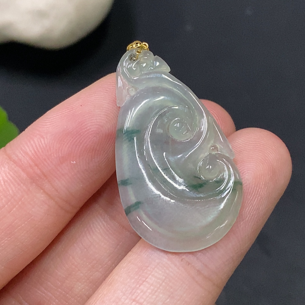 F29323677 JadeiteRuyi Pendant 18K Total Weight Approx. 2.39g