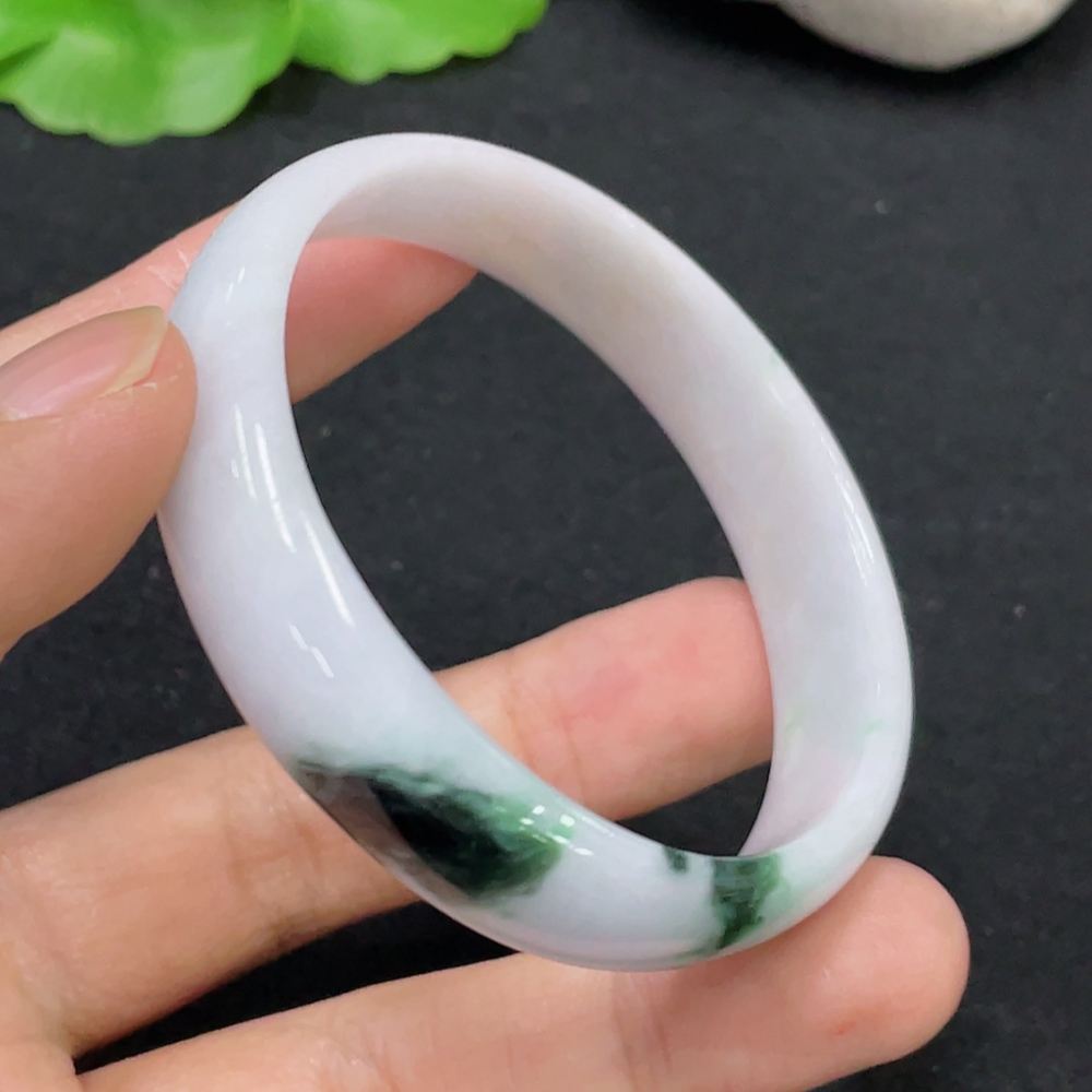 F31611561 Jadeite Round Bracelet, Total Weight Approx. 20.62g, Size 47.6, Containing Other Mineral Components