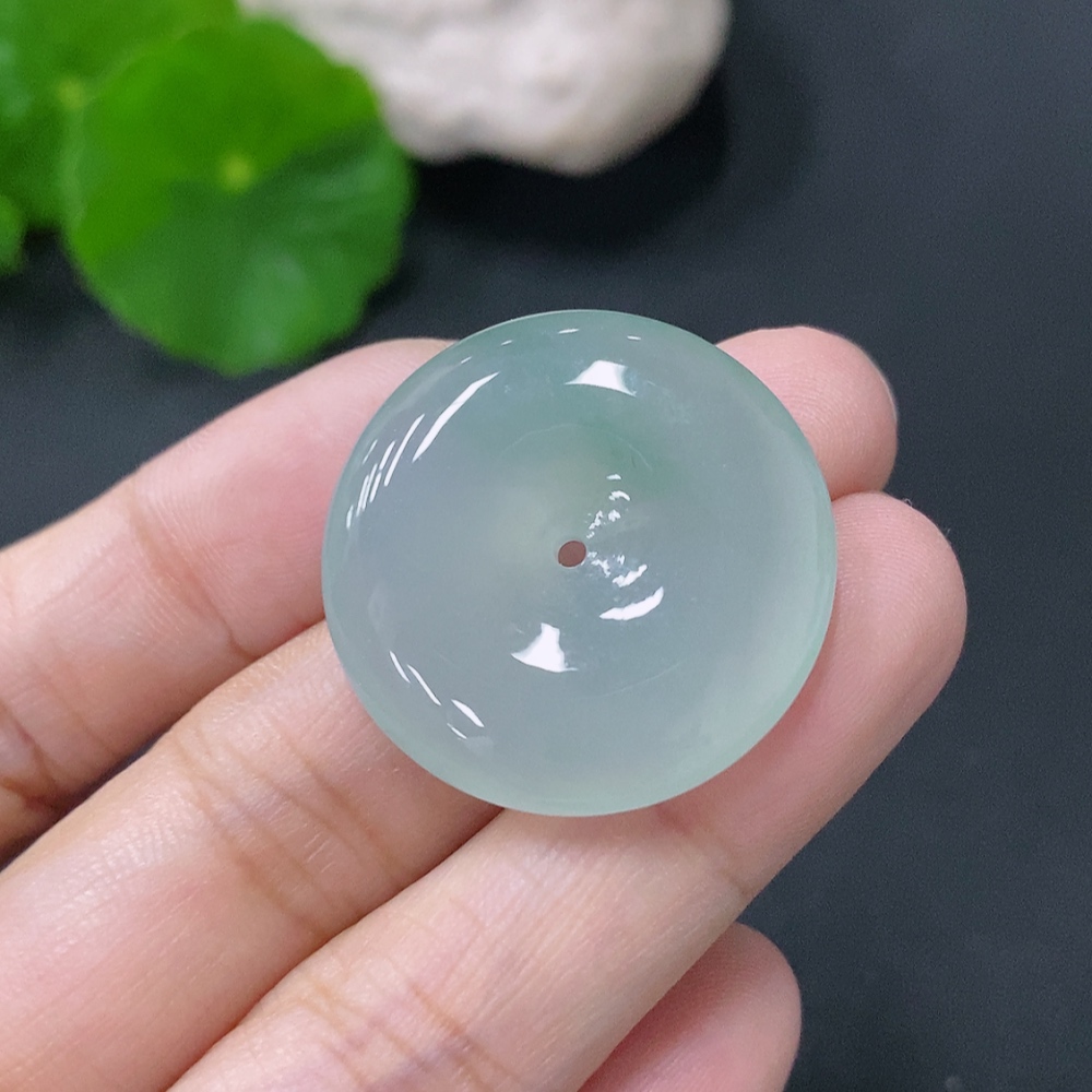 F33829585 JadeitePendant Peace Buckle, Total Weight Approx. 8.6g