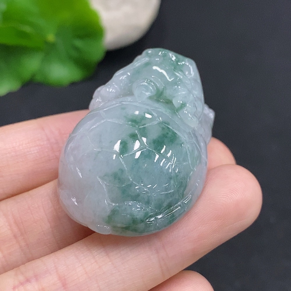 F33876480 JadeiteDragon Turtle Pendant Total Weight Approximately 33.8g