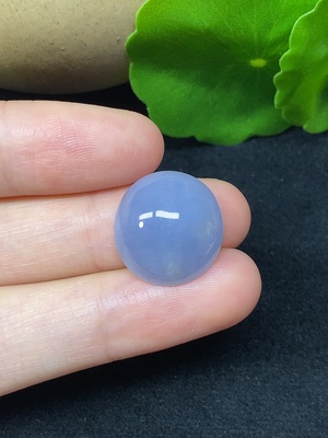 F45335490 翡翠蛋面戒面 一手走 总重约2.8g