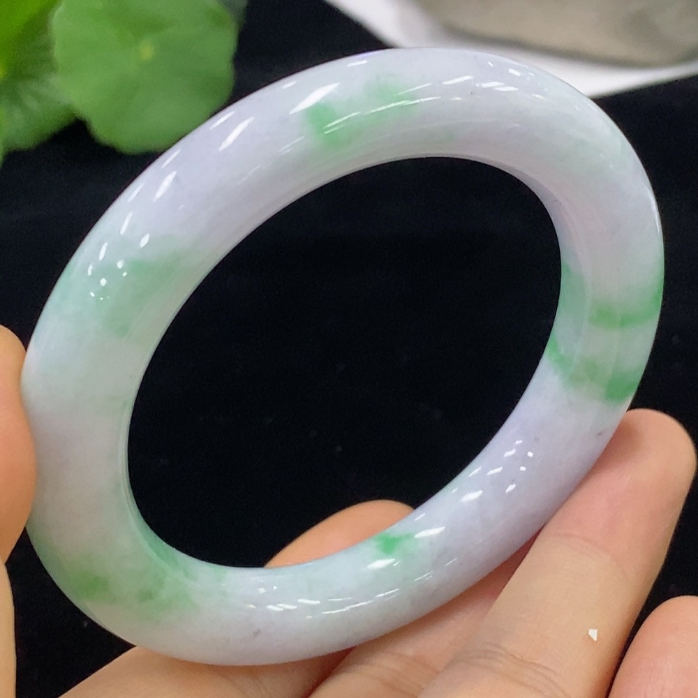 F32803656 Jadeite Round Bangle Size 53 Total Weight Approx. 59.51g