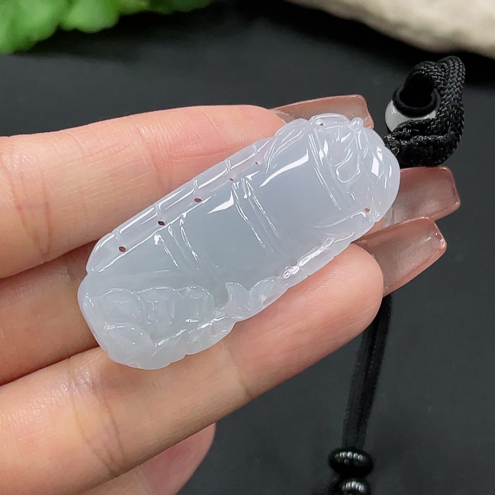 F27114676 JadeiteBamboo Joint Pendant