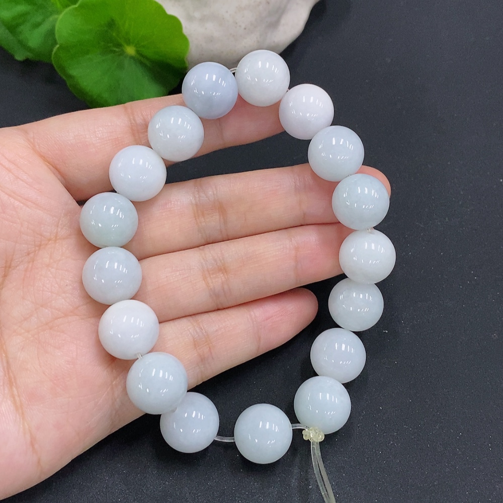 F28231604 Jadeite Bead Necklace Approximately 13mm Total Weight About 69.2g