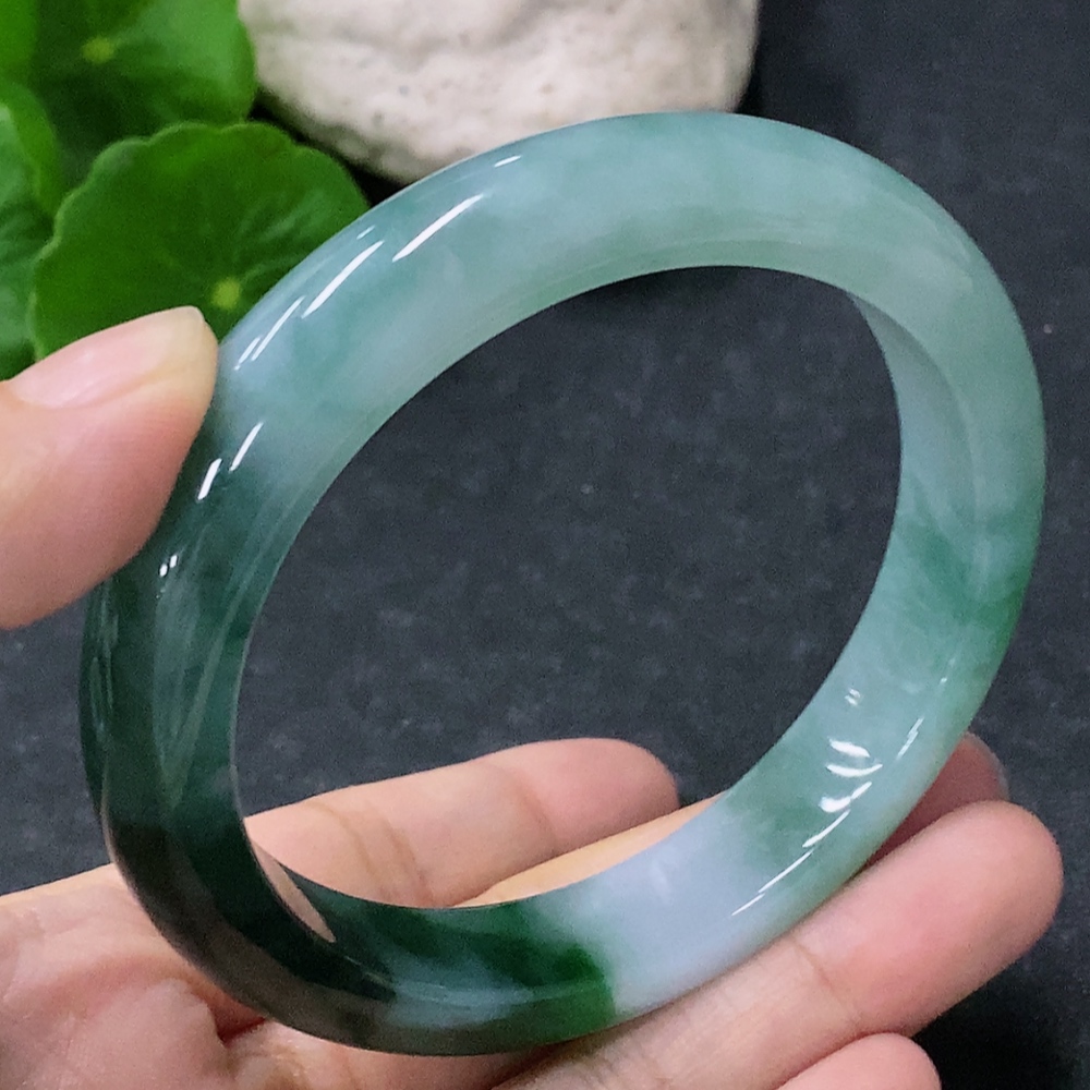 F34953976 Jadeite Round Bangle Size 59mm Total Weight Approx. 60g
