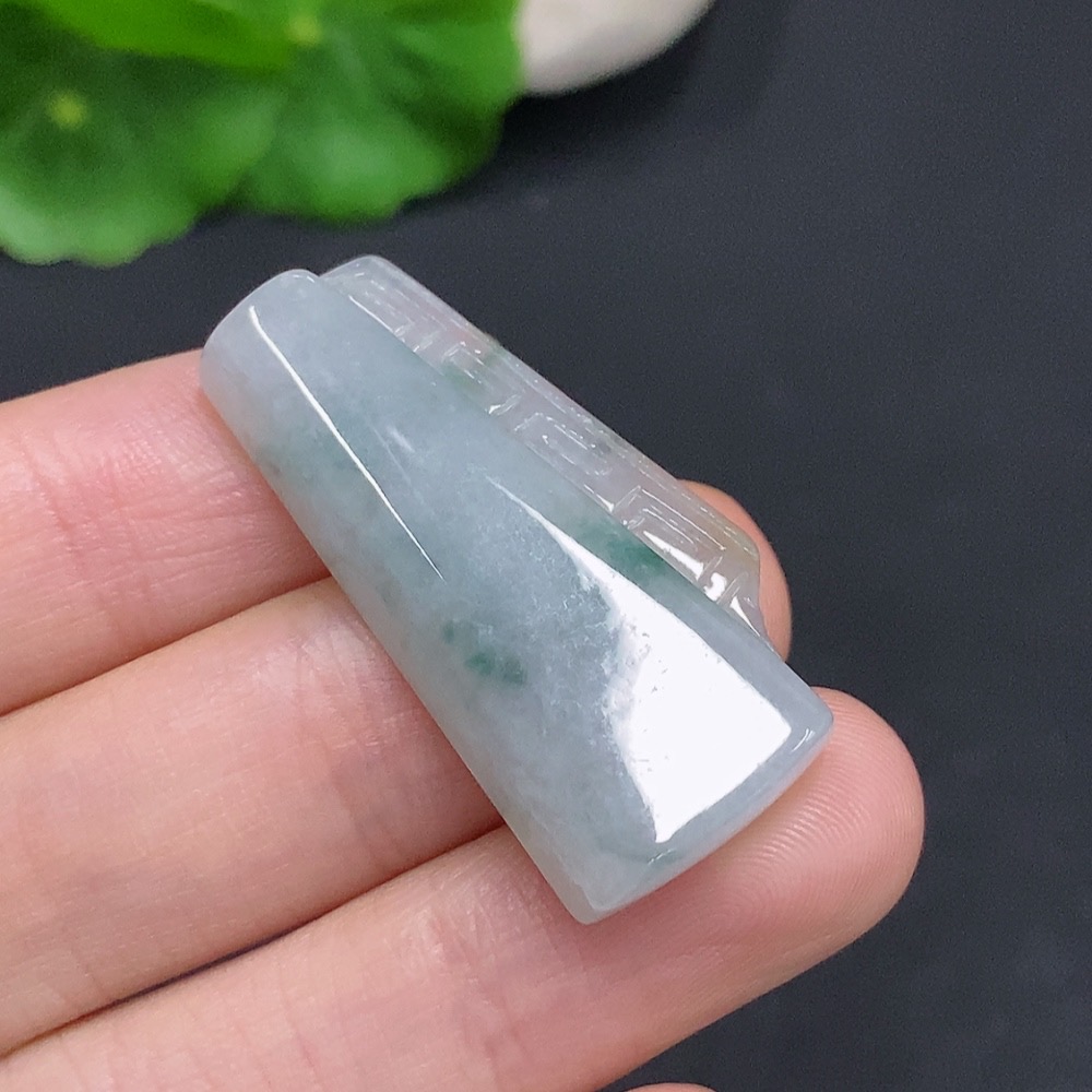 F32793793 Jadeite Antique Pendant Total Weight Approx. 8.4g