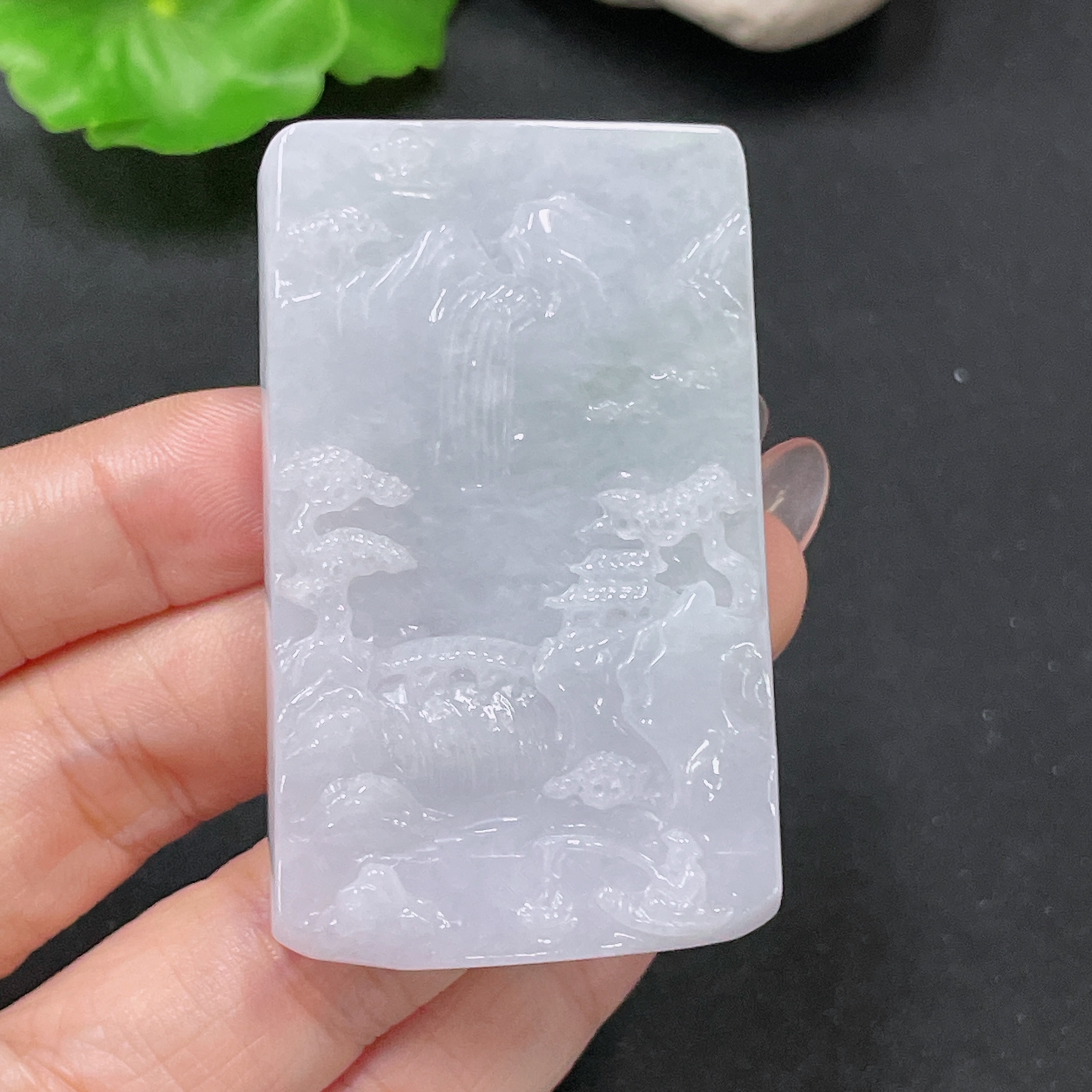 F34046109 Jadeite Pendant Landscape Total Weight Approx.69.8g