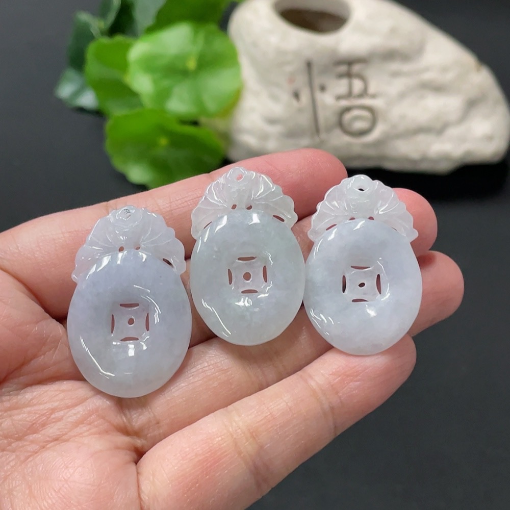 F35145523 Jadeite Pendant Antique Plaque Sell as a Lot