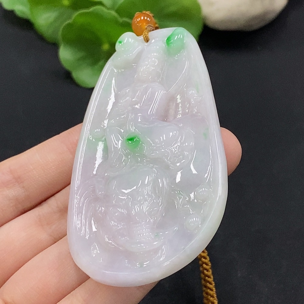 F34996238 Jadeite Samantabhadra Pendant