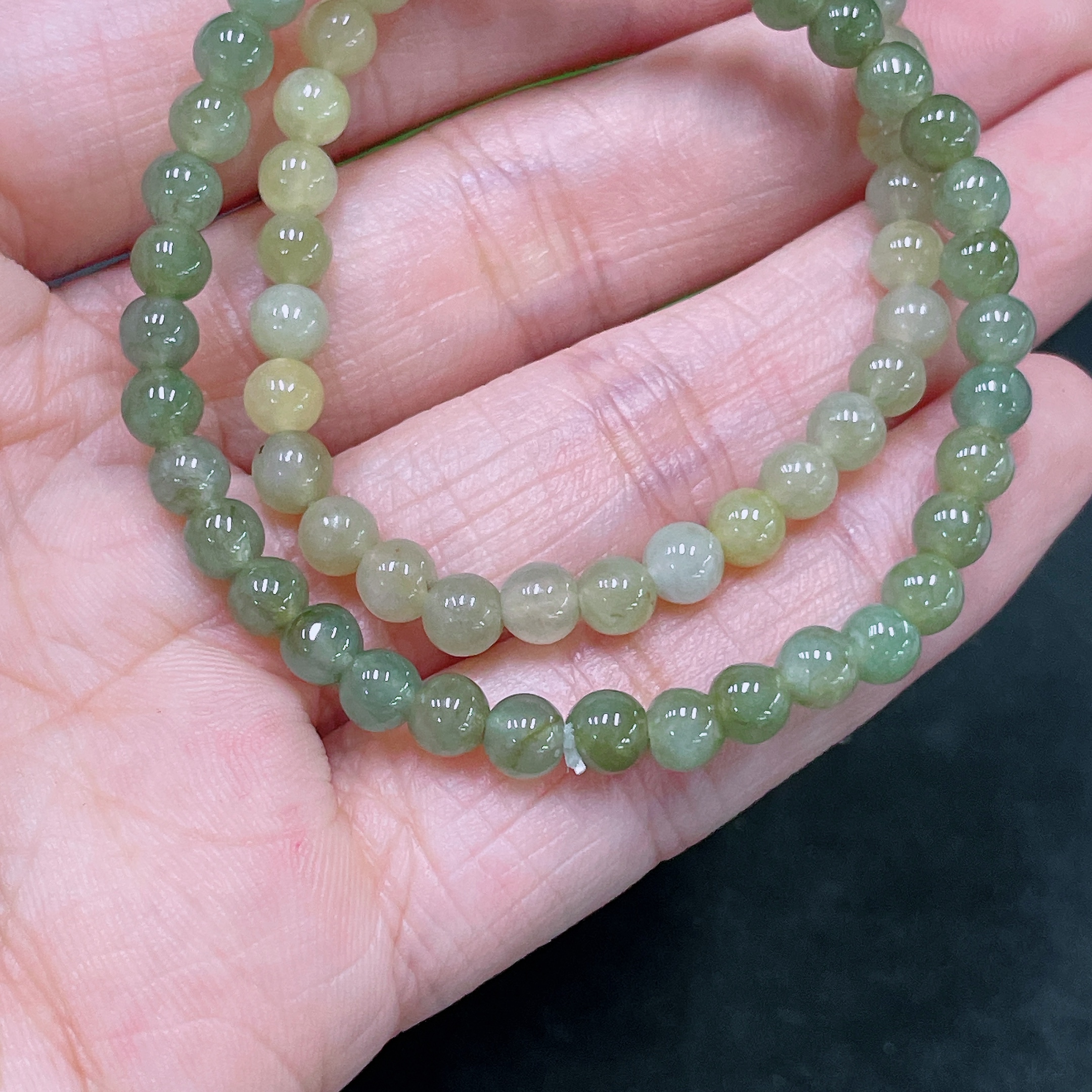 F33864841 Jadeite Beads Strand Approx. 4.6mm