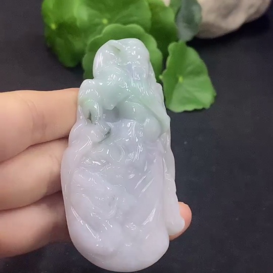 F30514588 JadeiteGuan Gong Pendant