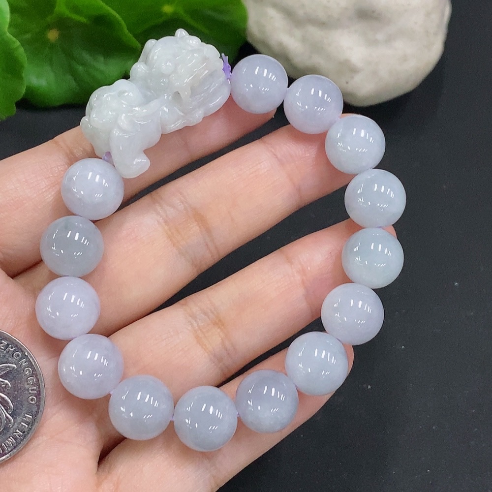 F35107452 Jadeite Pi Xiu Bracelet, Total Weight Approx. 48.6g, Size About 11.3mm