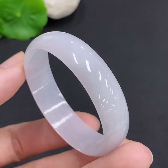 F33877316 Jadeite Round Bangle Size 46.3 Total Weight Approx. 15.5g