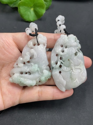 F07337336 Jadeite Pendants Sell as a Lot