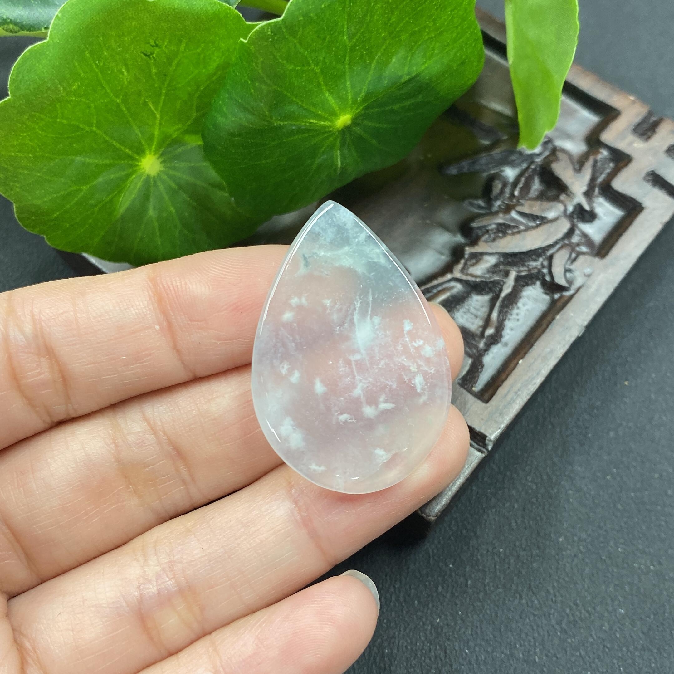 F0958692 Jadeite Pendant Lot of 3 Pieces Some with Veins and Cracks