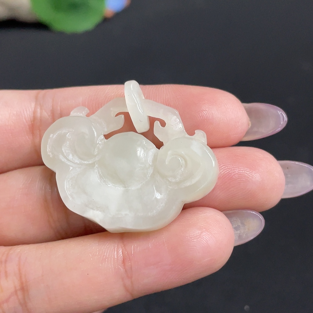 H33931731 Hetian Jade Pendant Ruyi Total Weight About 10.9g Damaged