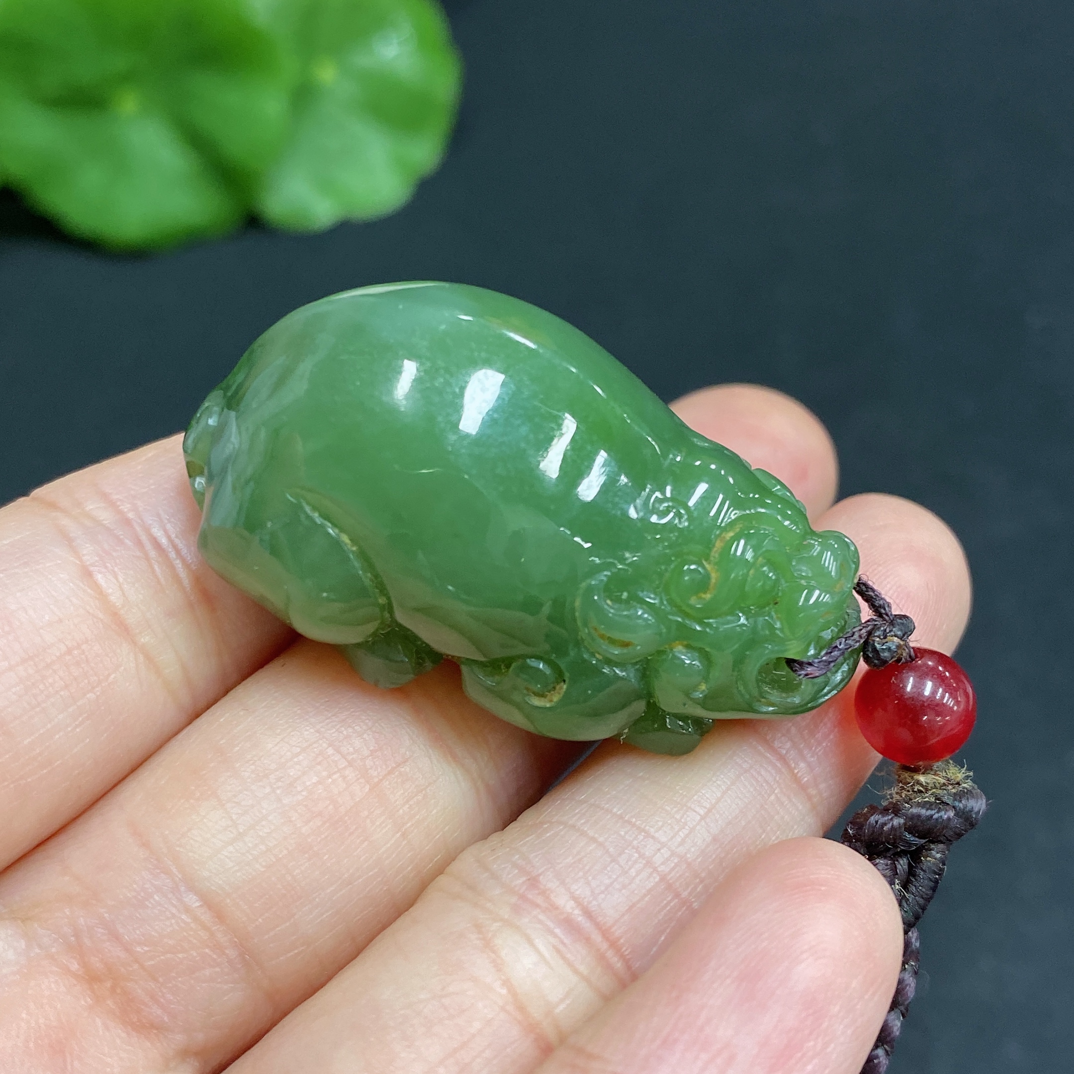 H31693511 Hetian Jade Pendant, Pixiu