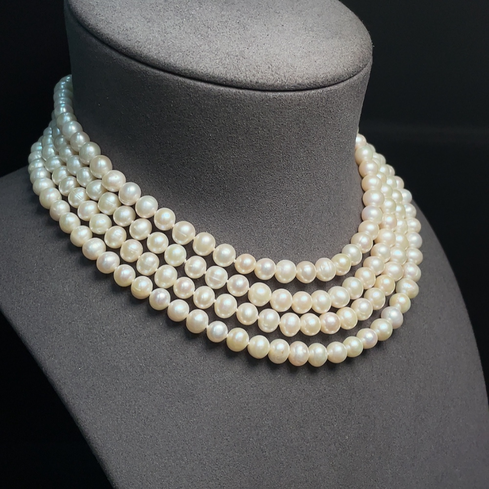 C34993163 Pearl Necklace Non-Gold Total Weight Approx. 111.74g Size About 6.8mm