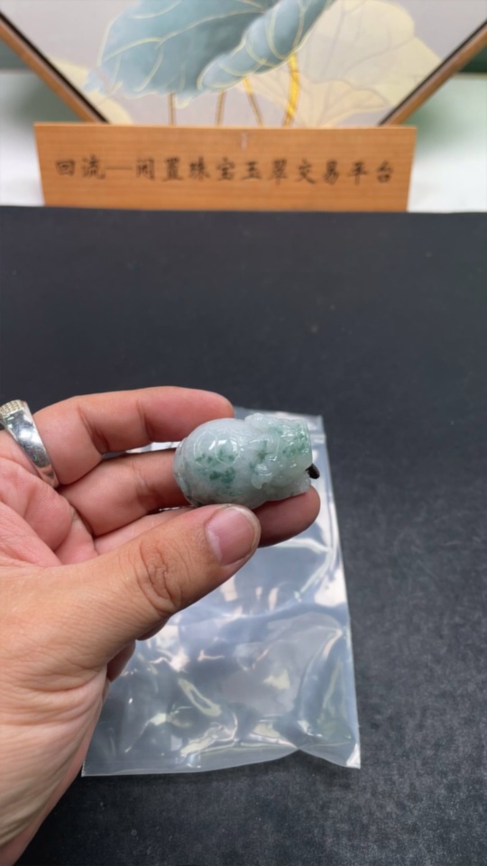 F33876480 JadeiteDragon Turtle Pendant Total Weight Approximately 33.8g