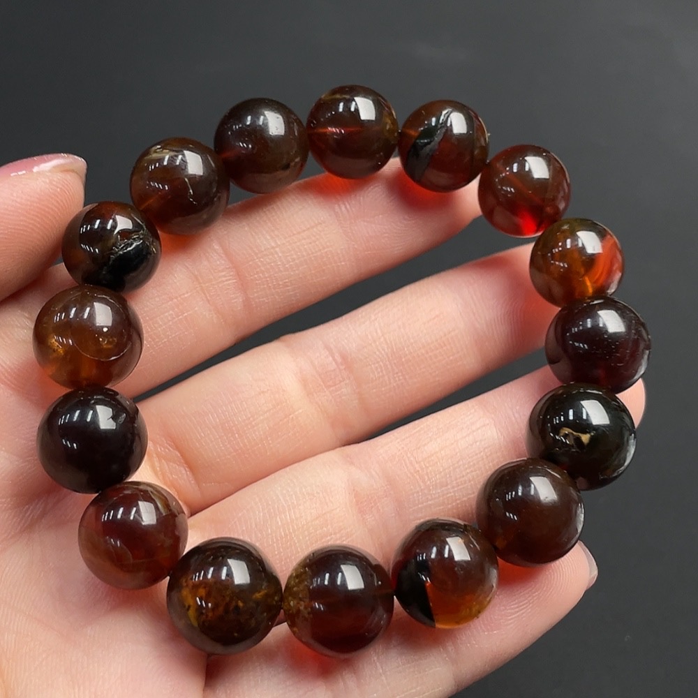 C26938037 Amber Beeswax Bracelet Total Weight Approx.16g Size 12.1mm