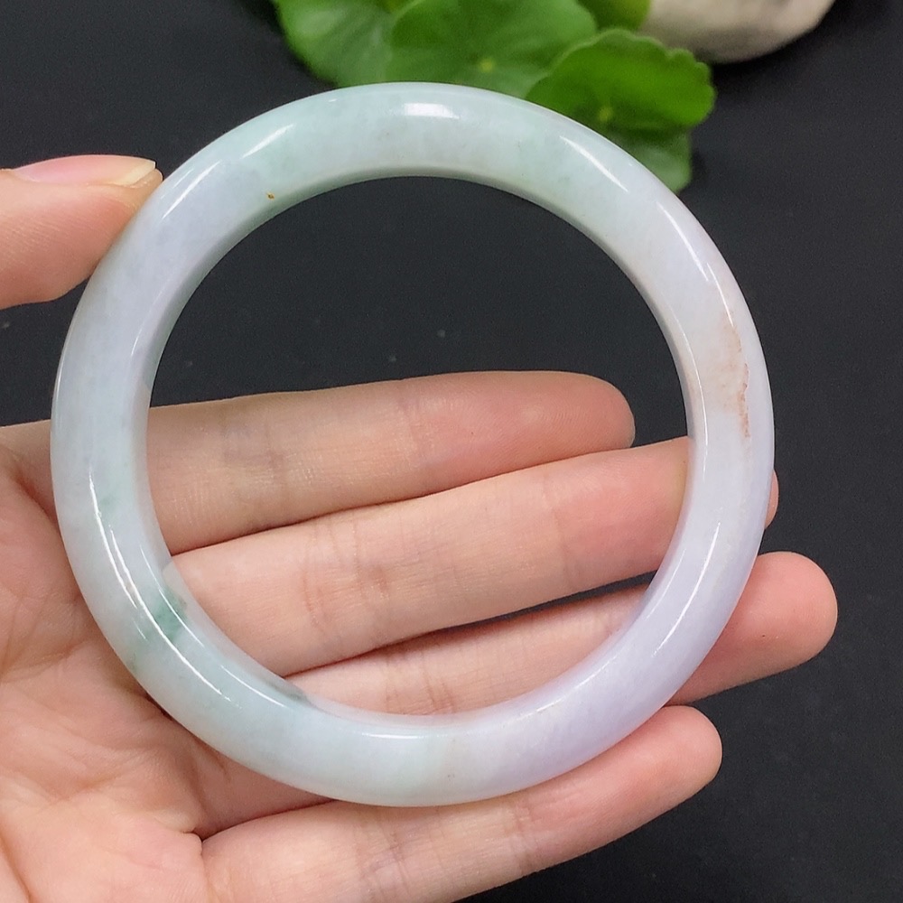 F33927281 Jadeite Round Bangle Size 58.1 Total Weight Approx. 54.17g