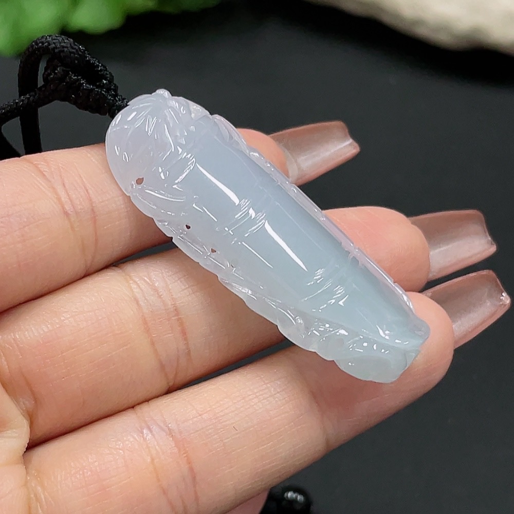 F27114676 JadeiteBamboo Joint Pendant