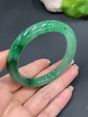 H24736849 Dulong jade round bracelet size 54.3, total weight about 34.9g