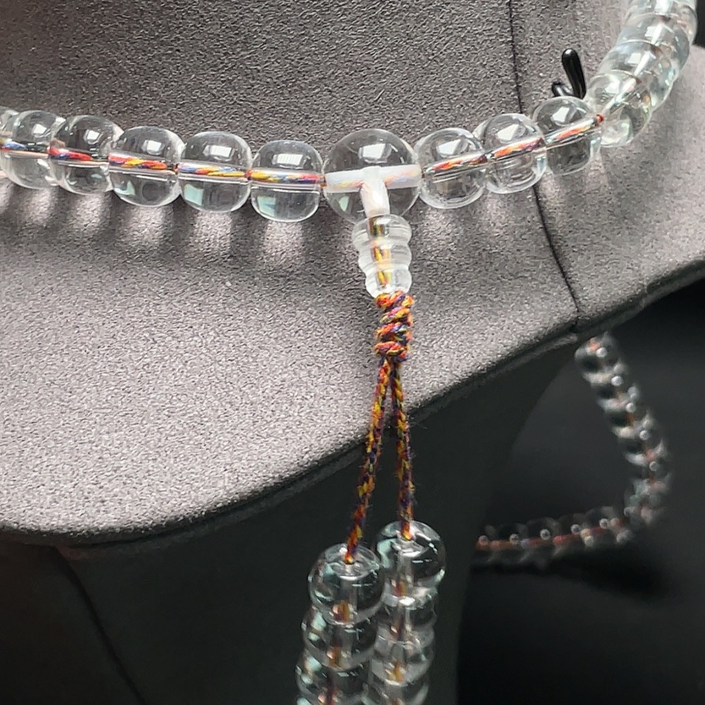 C33937796 Crystal Bead Necklace with Non-Natural Gemstones, Total Weight Approx. 185.5g, Size About 10.4mm