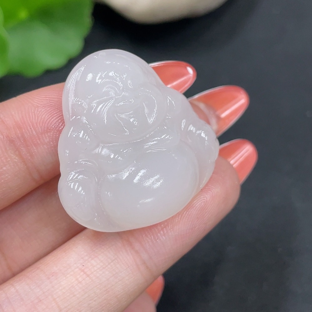 H34027046 Hetian Jade Pendant - Buddha Figure, Total Weight Approx. 8.7g