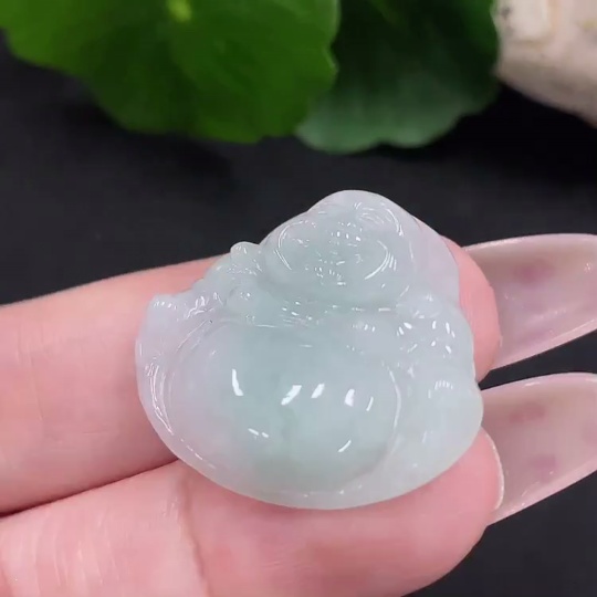 F34068815 Jadeite Buddha Pendant, Total Weight Approx. 5.8g