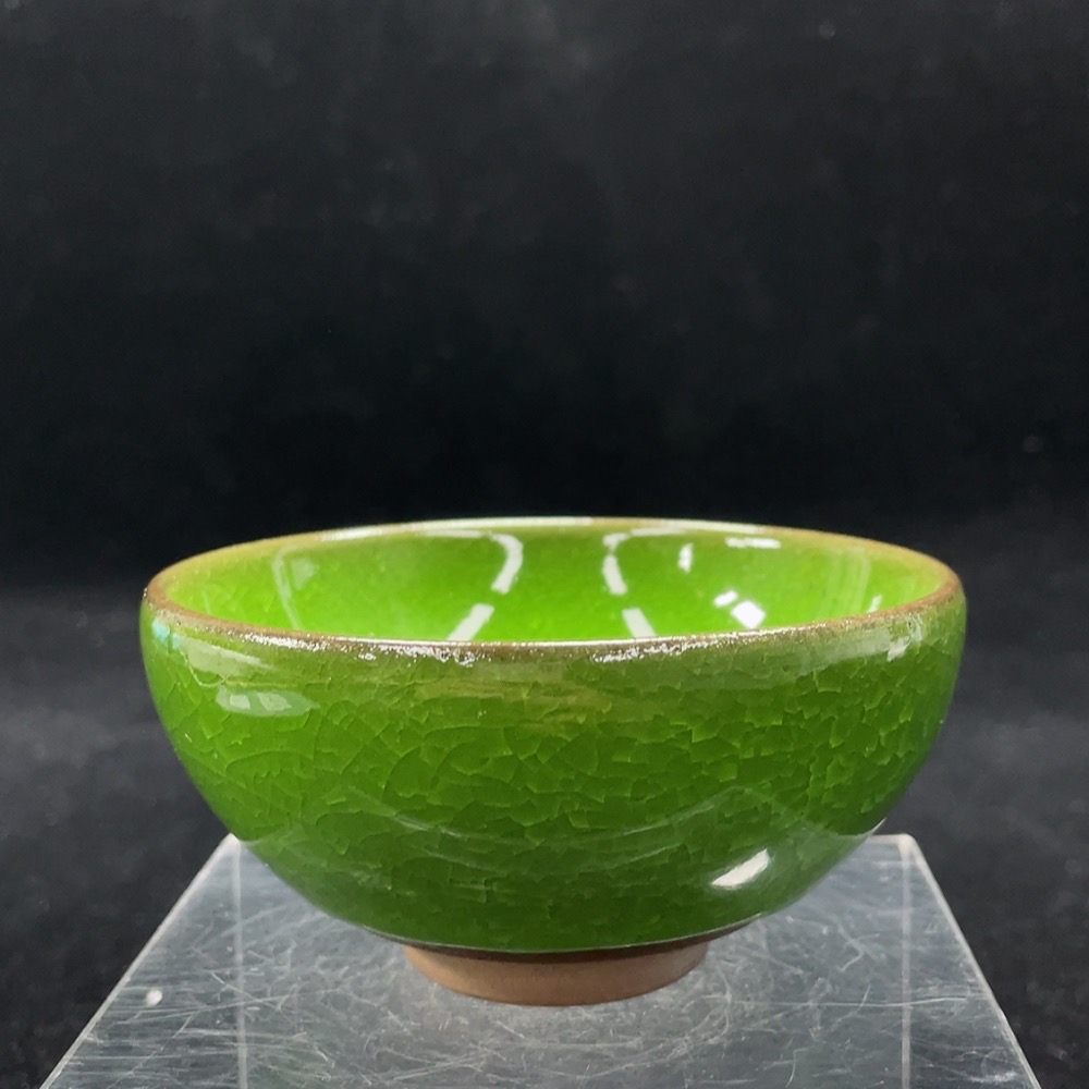 W30478540 Ceramic, Perfect Condition, Modern Black Glazed Tea Bowl, Size as per the Actual Item