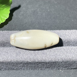 W41943196 约15世纪左右缠丝玛瑙勒形管珠 老珠子