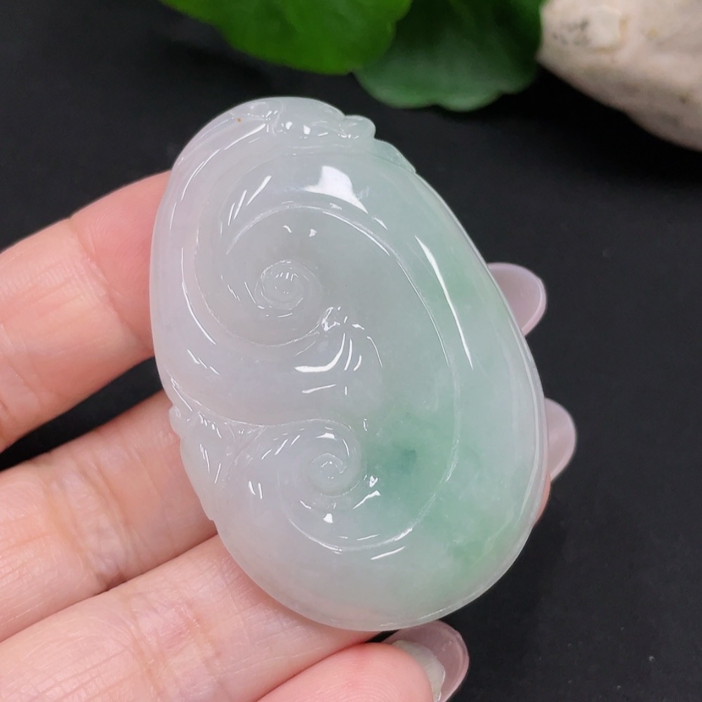 F31675832 Jadeite Ruyi Pendant Total weight about 20g