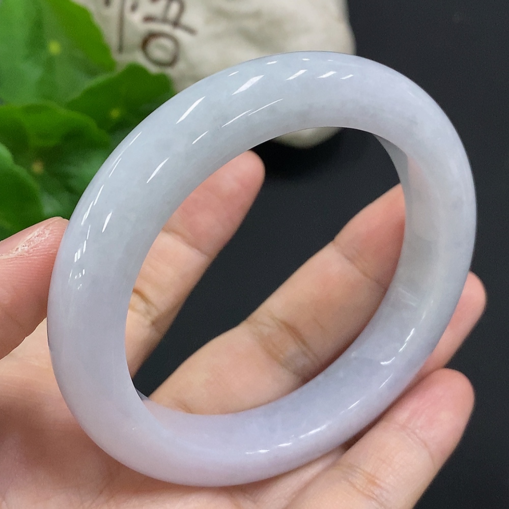 F34051757 Jadeite Round Bangle Size 56.4 Total Weight Approx. 67.5g