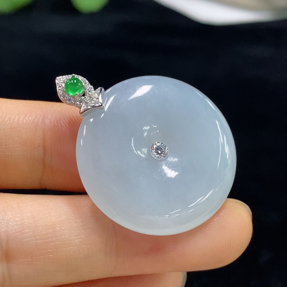 F33910897 Jadeite Peace Pendant, Total Weight Approximately 8.7g, Non-Gold