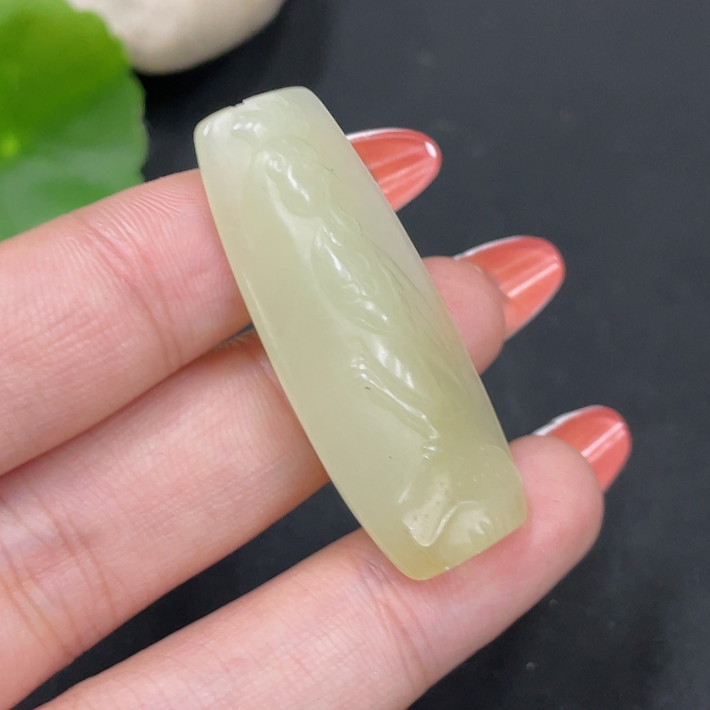 H34027528 Hetian Jade Pendant Rooster Total Weight About 7.2g