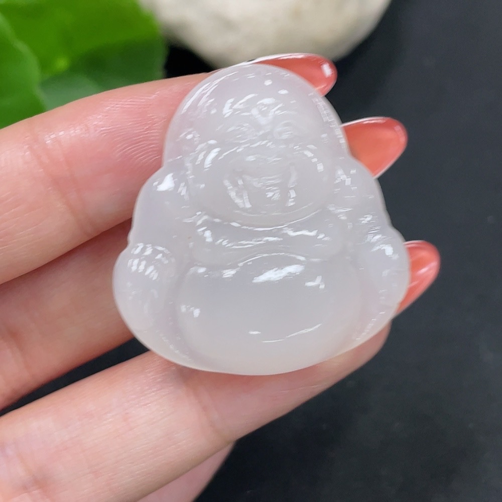 H34027051 Hetian Jade Pendant Buddha Total Weight Approx. 10.1g