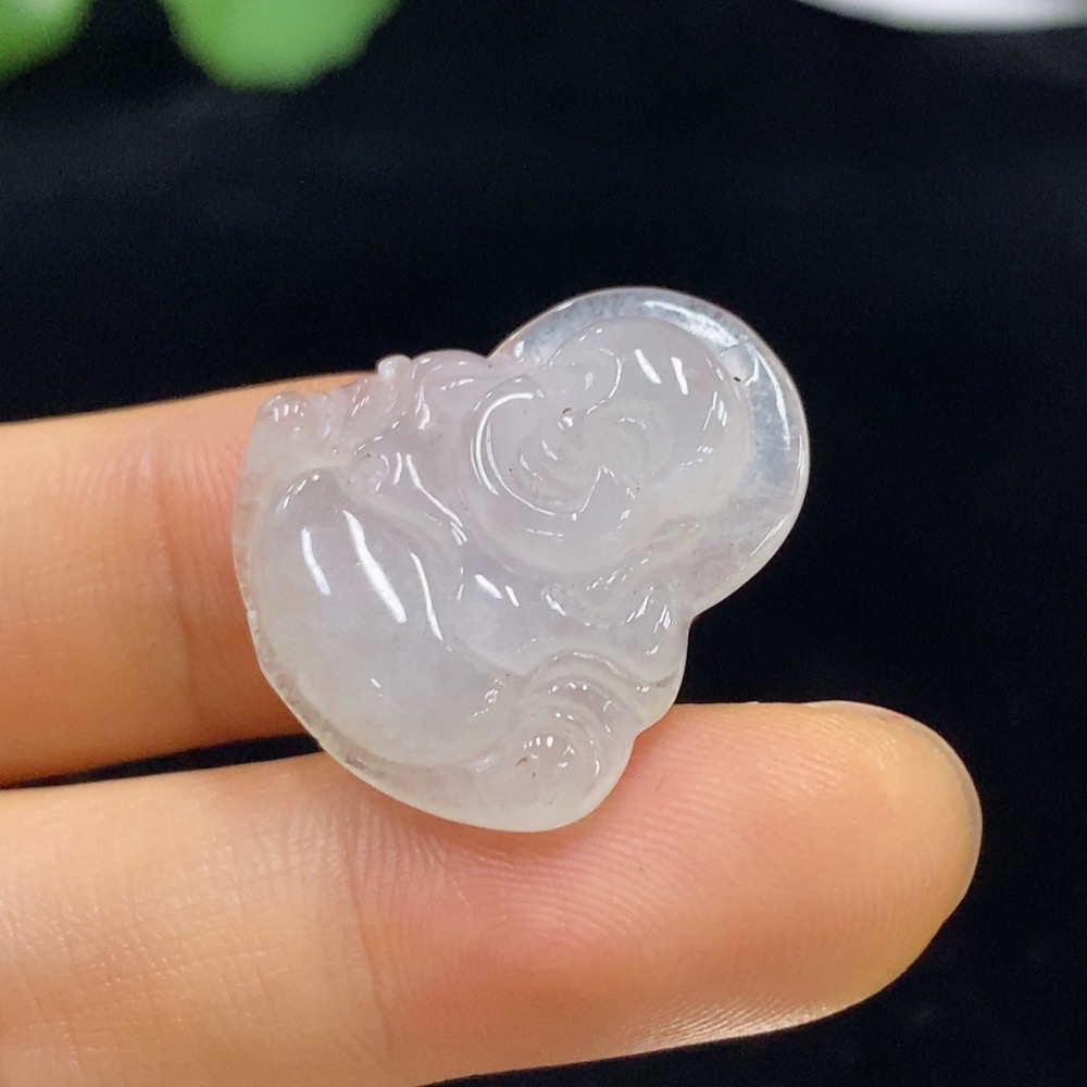 F34024706 Jadeite Buddha Pendant Total Weight Approx. 4.09g