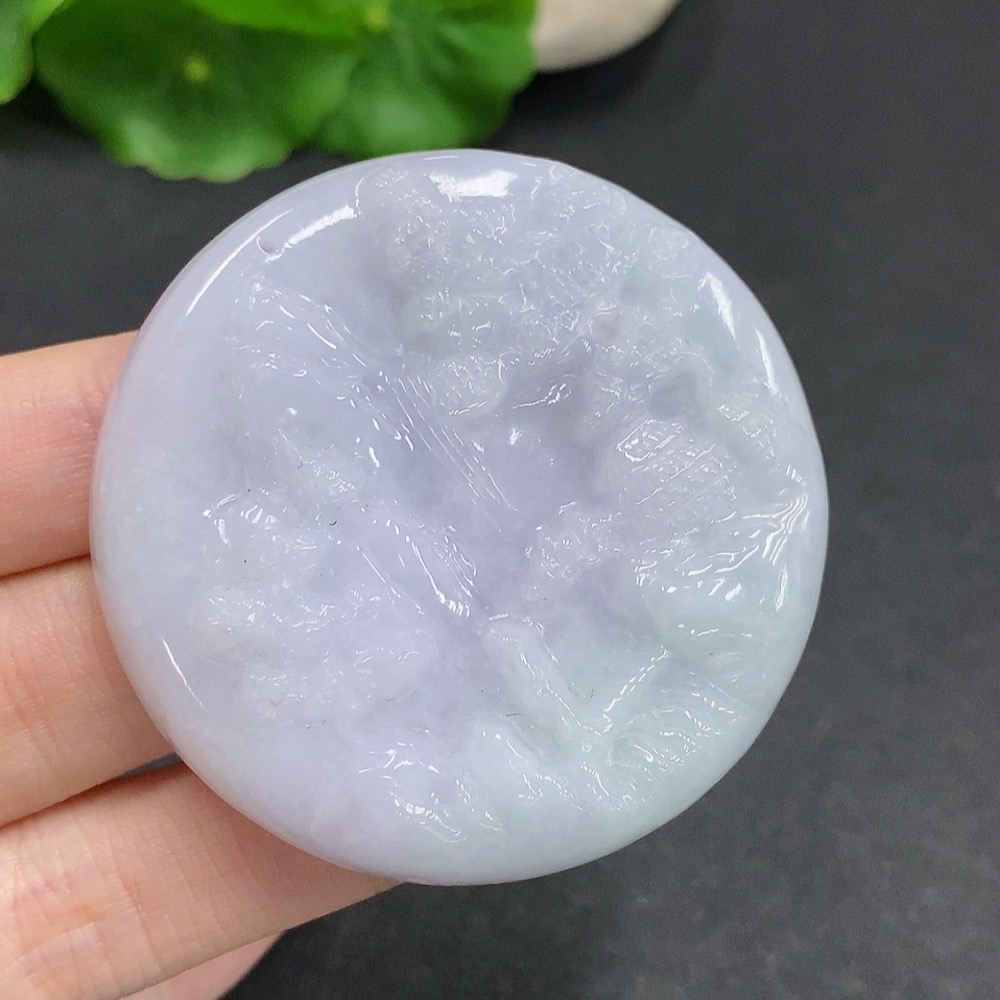 F34060031 Jadeite Landscape Pendant, Total Weight Approximately 47.5g