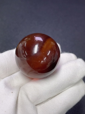 C30509001 Amber Beeswax Beads Total Weight Approx. 23.37g Size Approx. 35mm