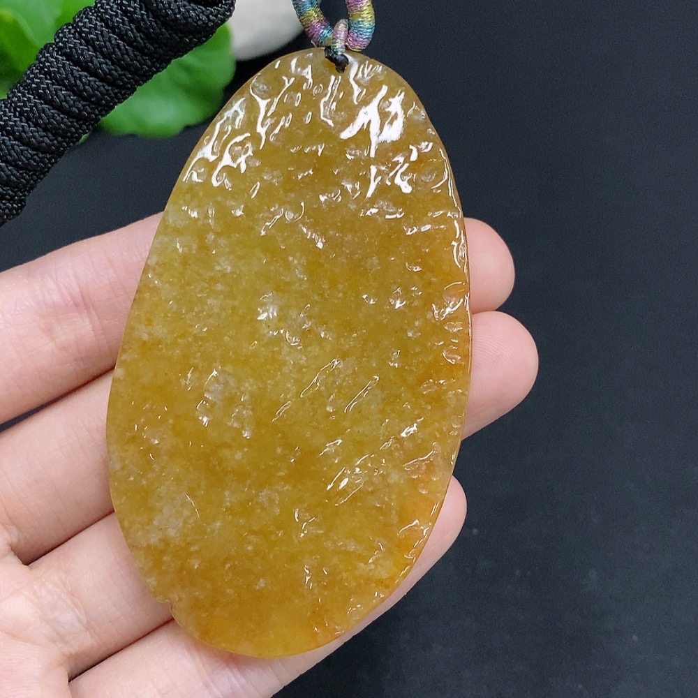 F31606757 Jadeite Dragonfly Pendant Total Weight Approx. 37.5g (Including Cord Weight) Color Origin Undetermined