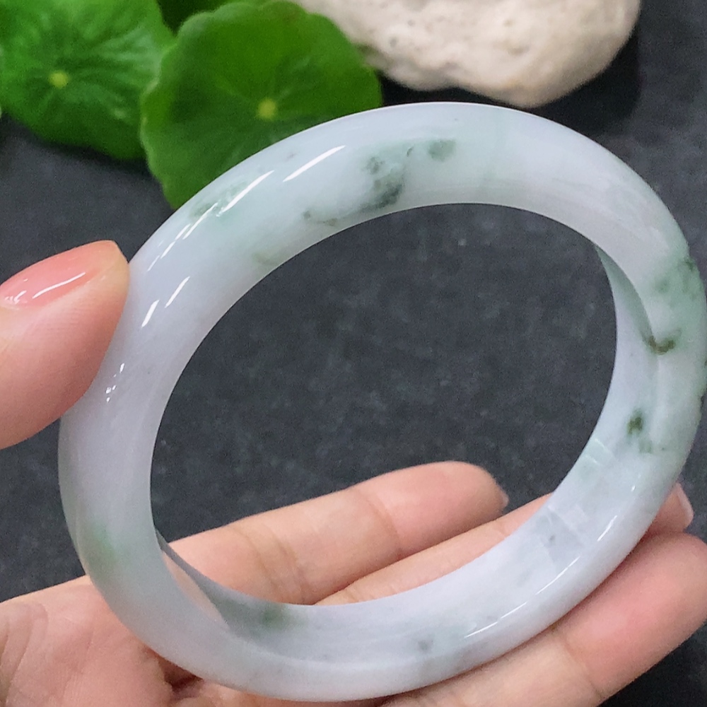 F34977068 Jadeite Round Bracelet Size 58.5mm Total Weight Approx. 58.93g Contains Other Mineral Components