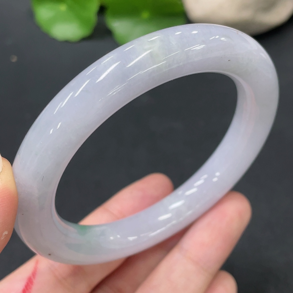 F21398481 Jadeite Round Bangle Size 55.3 Total Weight 59.912g