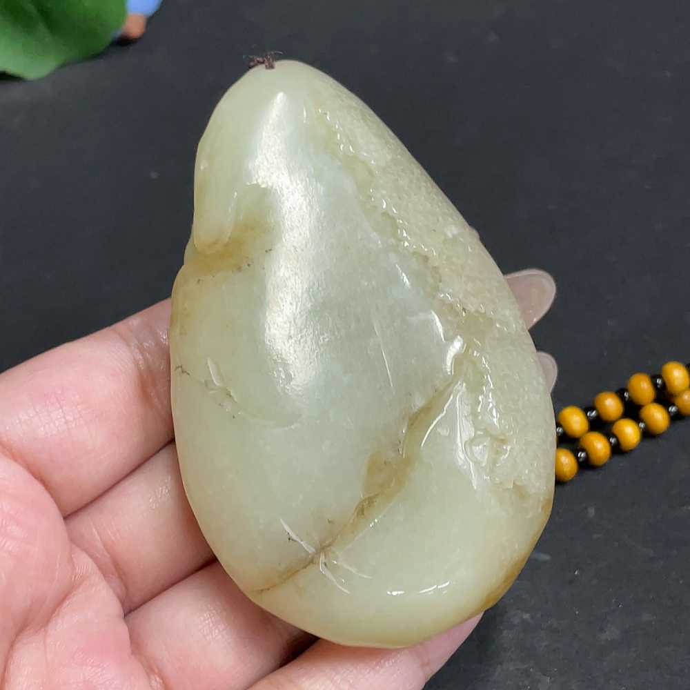 H30464005 Hetian Jade Pendant Landscape Total Weight Approx. [including chain] 119.2g